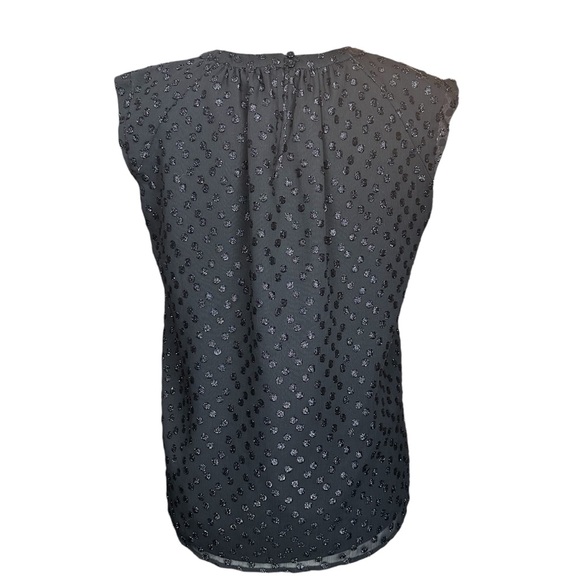 FRENCH CONNECTION Black Loose Fit Half Sleeve Blouse Size 10 - Picture 3 of 7